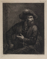 TvB G 0892
<br/>
Zittende man met een hoed met veren
<br/>
<em>Freij, Johannes Pieter de (1770-1834)</em>